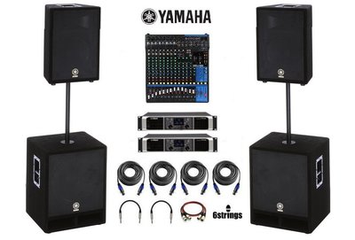 【六絃樂器】全新 Yamaha MG16XU +PX5 +A12 +A15W 超低音組合 / 舞台音響設備 專業PA器材