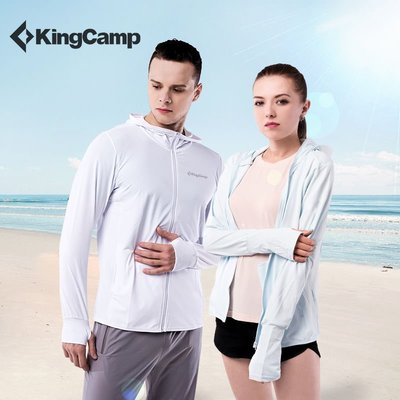 現貨 KingCamp防曬衣男女UPF50+防夏季輕薄透氣情侶防曬服皮膚衣-C