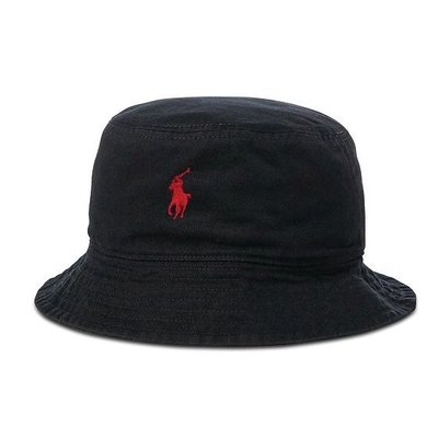 Cover Taiwan 官方直營 Polo Ralph Lauren 漁夫帽 魚夫帽 復古 遮陽帽 水洗 黑色 紅色