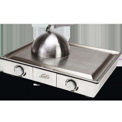 熱銷 solis/索利斯日式鐵板燒家用電燒烤爐烤肉盤電扒爐設備 304不銹鋼 可開發票