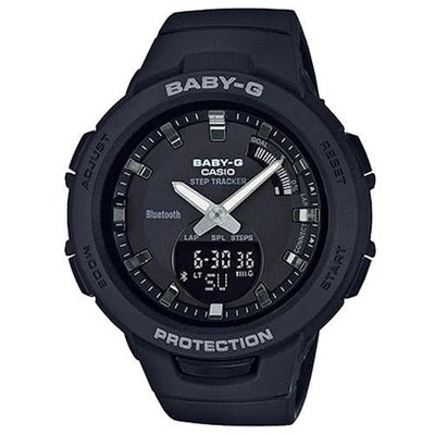 【CASIO BABY-G】BSA-B100-1A 實用顯錶 藍牙計步運動雙顯錶 耐衝擊 休閒運動錶