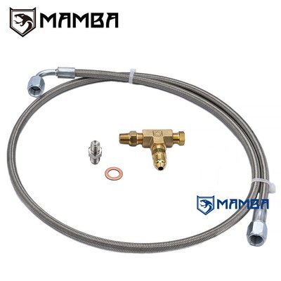 MAMBA Universal 50cm Turbo oil feed line kit Str-90Deg