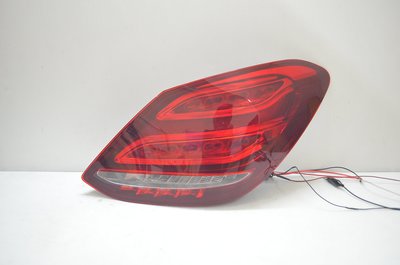泰山美研社 20022621 BENZ賓士W205 15-17年 歐規美規專用紅白LED光柱光條尾燈