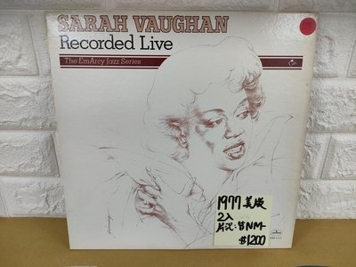 1977美版 2入 Sarah Vaughan Recorded Live 爵士女聲黑膠