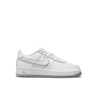 NIKE 女鞋 AIR FORCE 1 GS WHITE WOLF GREY 白灰【DX5805-100】