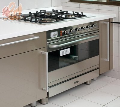 【停產中】義大利原裝進口－ILVE-I6640CGGV-I☆60公分不鏽鋼崁入式四口瓦斯爐連烤箱