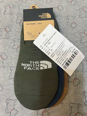 彩紅物語～全新The North Face 北臉男女款綠藍棕舒適休閒透氣短襪3入組-M號～售價$580