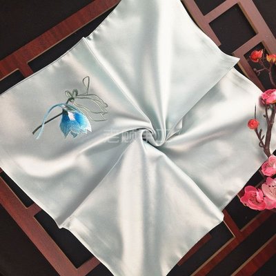 蘇繡手帕手工刺繡花蘭花草商務禮品蘇州絲綢個性禮品雙層手絹方巾特價