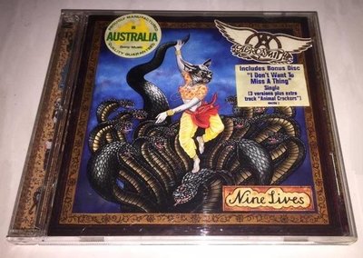 史密斯飛船 Aerosmith 1996 九命怪貓+世界末日 Nine Lives 新力音樂 澳洲限量版專輯 2-CD