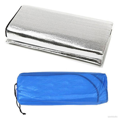 戶外野餐 多功能雙面鋁箔墊/鋁膜墊 露營 睡墊 防潮墊 野餐墊“不拼接”含收納袋