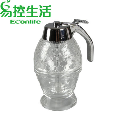 EconLife 按壓式蜂蜜壺 200ML調味瓶 果醬番茄醬瓶 (J60-009)