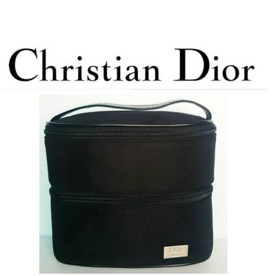 美國CD迪奧【Dior】Christine Dior雙層手提包 收納包 美妝包 彩妝包 化妝包 盥洗包☆全新 僅存1個$49 1元起標 有LV