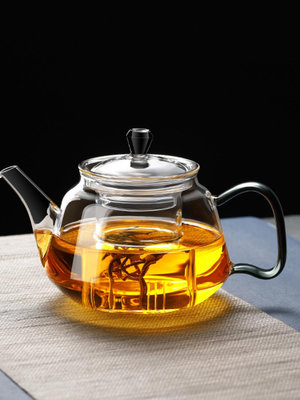 茶壺家用玻璃茶壺耐高溫加厚泡茶器茶水分離花茶壺功夫茶具套裝