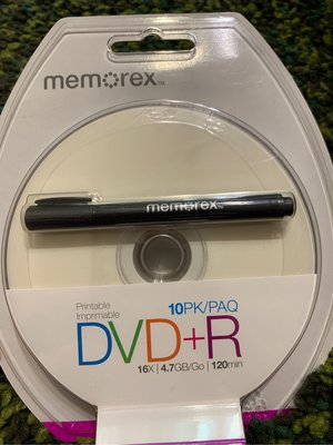 MEMOREX 可印片 光碟片 DVD R 16X