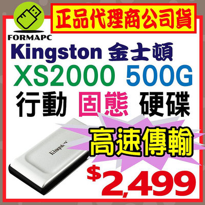 【金士頓】Kingston XS2000 行動固態硬碟 SXS2000/500G 500GB 外接式硬碟 SSD