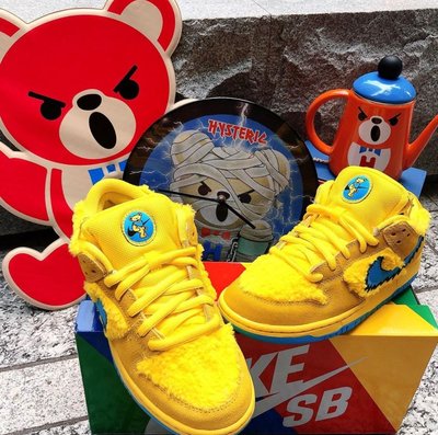 OAK Nike SB Dunk Low Grateful Dead Bears Opti Yellow