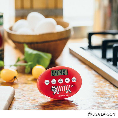 ☆Juicy☆日本雜誌附錄 Lisa Larson 北歐 貓 學習計時器 番茄鐘 磁吸式 廚房定時器 烘焙 料理 倒計時