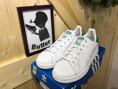 [Butler ] 優惠折扣 經典 百搭款 adidas Stan Smith 白綠 綠 老人頭 M20605