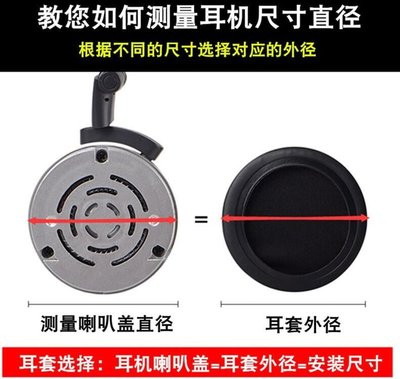 40-110mm 通用耳機套 圓形 頭戴式 網吧 網咖耳罩 海綿套 游戲 耳機皮 耳墊 耳機棉替換耳棉耳包 耳套墊