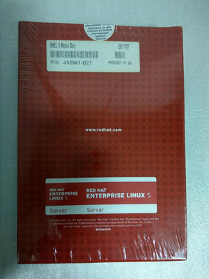 308（軟體）（原廠原版）Red Hat Enterprise Linux 5 Server 伺服器 RHEL Media Only 作業系統 全新未拆 有光碟