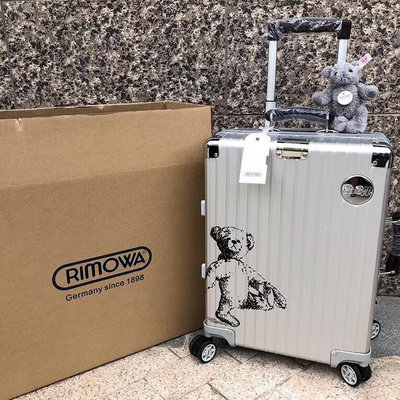『甜甜二手』Rimowa x Steiff 20寸 泰迪熊限量版 行李箱 拉桿箱 鋁殼拉桿箱 旅行 行李箱