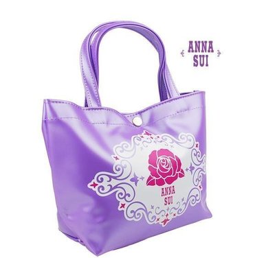 ＊水漾美人＊全新Anna Sui安娜蘇限量紫色薔薇手提包 **㊣專櫃貨㊣