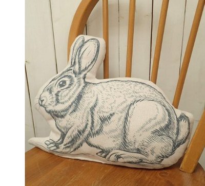 日本進口 好品質小白兔兔子動物枕頭抱枕沙發床上靠枕午休睡枕休息枕頭送禮 6402c
