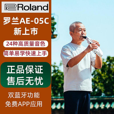 創客優品 【新品推薦】Roland羅蘭AE-05C 電吹管老年人初學管樂民樂簡單易學電子薩克斯 YP2902