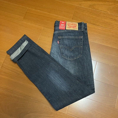 （Size 34/34) Levi’s 511 彈性修身牛仔褲 （34-3）