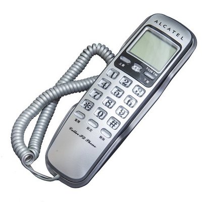 【101-3C數位館】阿爾卡特 Alcatel 來電顯示有線電話 T226TW (可壁掛) 銀色
