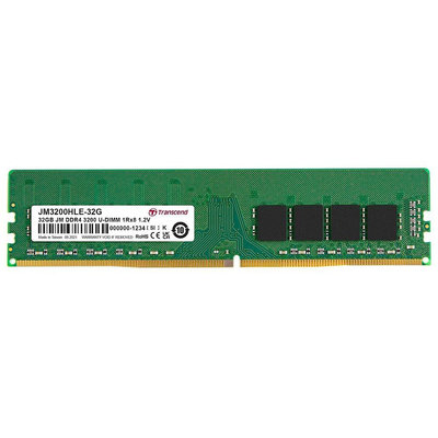 新風尚潮流 【JM3200HLE-32G】 創見 32GB DDR4-3200 LONG-DIMM 桌上型 記憶體