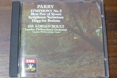 EMI-Boult-Parry Symphony No.5-日版,無IFPI