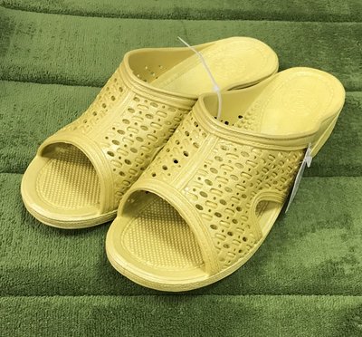 日本製 防水鞋 室內室外 浴室拖鞋  黃色和粉色