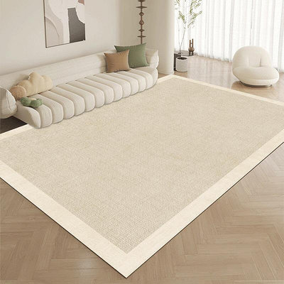 奶油風pvc地毯客廳輕奢高級沙發茶幾毯免洗可擦臥室地墊防水防污