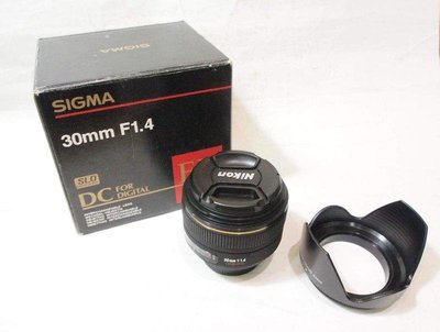 二手,SIGMA 30mm F1.4 EX DC / for NIKON AF / 大光圈定焦鏡