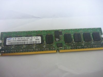 Samsung DDR2-667 2G PC2-5300 ECC+REG RDIMM伺服器用記憶體