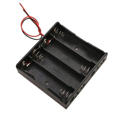 18650電池盒 四節18650電池盒 鋰電池串聯充電座 3.7v 4節 帶線 W220 [9024152]