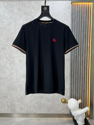 Burberry 巴寶莉 2024春夏新款首發專柜最新款短袖圓領T恤 頂級 設計前衛時尚！品牌logo重工藝 NO7933
