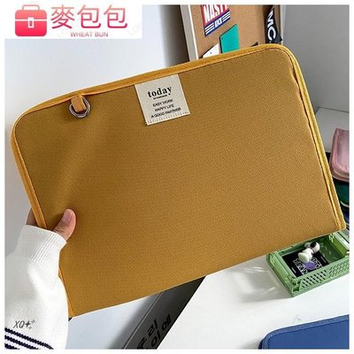 Funnymade韓國ipad收納包macbook帆布筆記本平板電腦包1113寸-麥包包