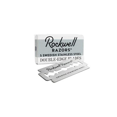 【 CONQUEST 】加拿大 Rockwell 原廠刮鬍刀片 雙刃安全刀片 替換刀片 剃刀刀片 不銹鋼材質 一盒5片