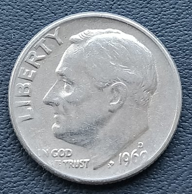 美國    羅斯福    1角     ONE DIME    1979-D    鎳幣   2418