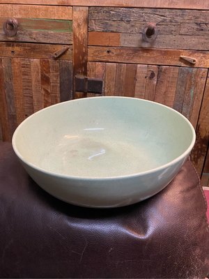 「捜古苑」中華陶瓷 特殊大碗 有兩處傷 直徑35公分 可當聚寶盆