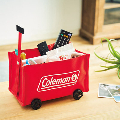 《瘋日雜》日本雜誌MonoMax附錄Coleman戶外露營拖車造型收納箱  收納袋 收納籃居家收納雜貨 置物架 雜物盒