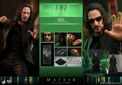 全新 Hot Toys MMS657 1/6 駭客任務:復活 The Matrix 基努李維 尼歐 Neo