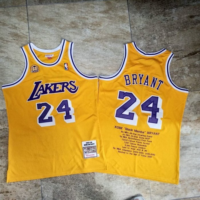 Kobe Bryant Los Angeles Laker 24 Basketball Jersey Classic Replica Vest T Shirt 