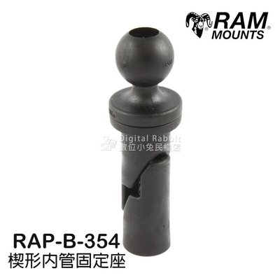 數位黑膠兔【RAM Mounts RAP-B-354 楔形 內管固定座】 重機 機車 底座 內管 固定 支架