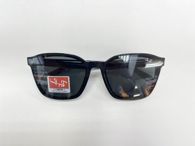 光寶眼鏡城(台南)Ray-Ban新款黑塑方型太陽眼鏡 RB4392D/601/87 LUXOTTICA公司貨