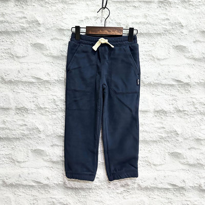 Maple麋鹿小舖 美國購買童裝品牌 GYMBOREE 男童深藍色絨長褲 ＊ ( 現貨3T )