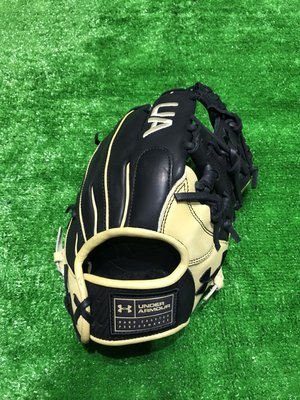 棒球世界全新美國進口 Under Armour Genuine Pro 棒球內野手套特價黑色工字11.5吋