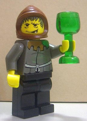 【LEGO樂高】城市城堡系列食物餐具 綠色透明高腳杯 酒杯 杯子